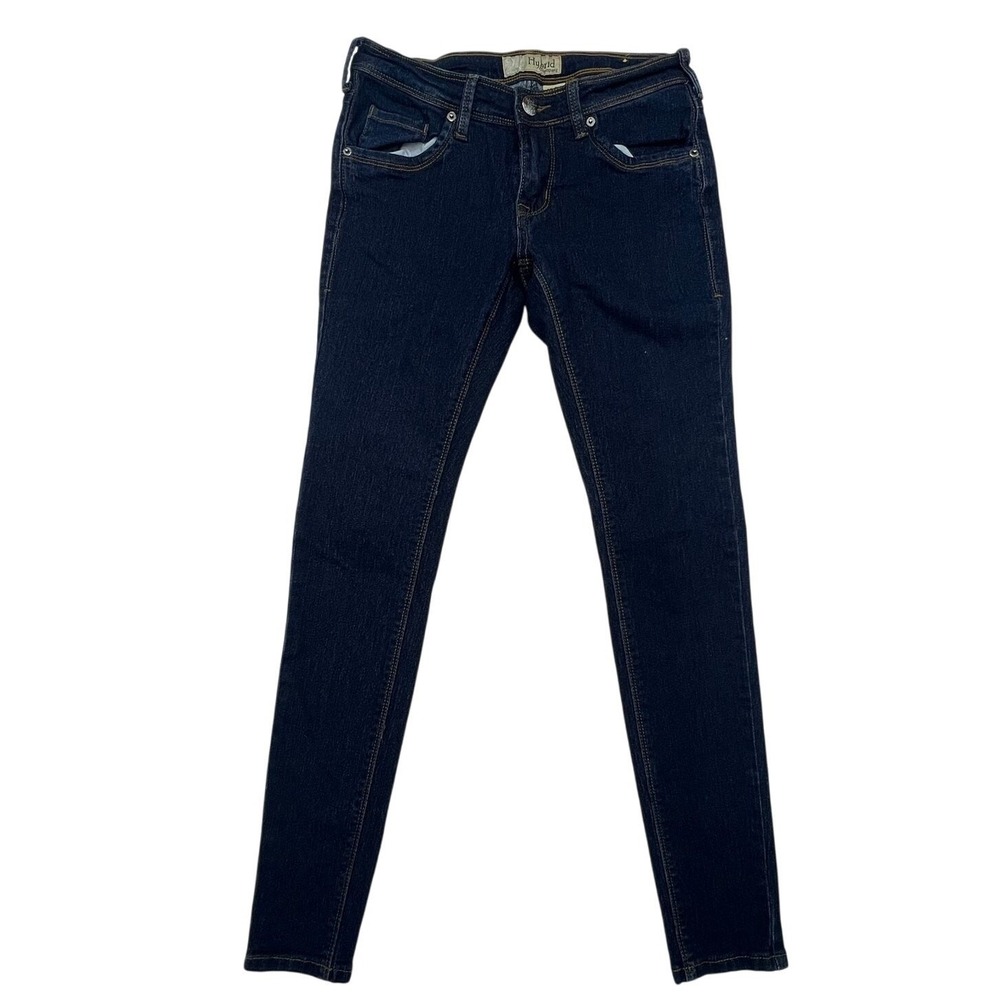 Hybrid & Company Jeans Womens Size 3 Dark Wash Skinny Denim Low Rise